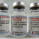 Vials of the Moderna covid-19 vaccine.